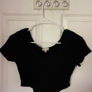 Black crop top from tillys Size M